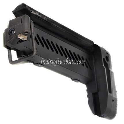 5KU PT-1 AK Side Pliable Crosse Convient pour CYMA D-Boys LCT GHK Tokyo Marui AK Série AEG GBB Fusil Airsoft Noir