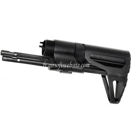5KU PDW Rétractable Sliding Crosse Convient pour GHK VFC WE (WE-TECH) WA M4 Série GBB Fusil Airsoft Noir