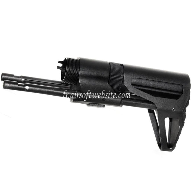 5KU PDW Rétractable Sliding Crosse Convient pour GHK VFC WE (WE-TECH) WA M4 Série GBB Fusil Airsoft Noir