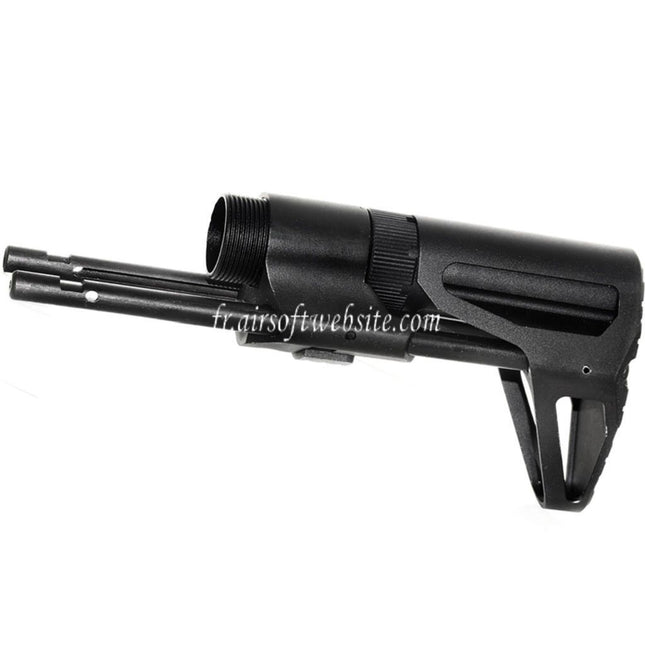 5KU PDW Rétractable Sliding Crosse Convient pour Tokyo Marui M4 MWS GBB Fusil Airsoft Noir