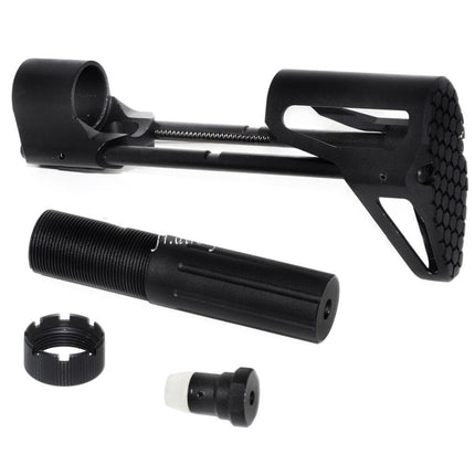 5KU PDW Rétractable Sliding Crosse Convient pour Tokyo Marui M4 MWS GBB Fusil Airsoft Noir