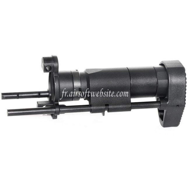 Airsoft Website 6-Position PDW Rétractable Sliding Crosse Convient pour Tokyo Marui MP5K Série AEG Fusil Noir