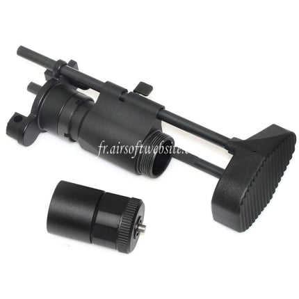 Airsoft Website 6-Position PDW Rétractable Sliding Crosse Convient pour Tokyo Marui MP5K Série AEG Fusil Noir