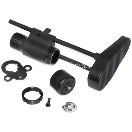 Airsoft Website 6-Position PDW Rétractable Sliding Crosse Convient pour Tokyo Marui M4 Série AEG Fusil Noir