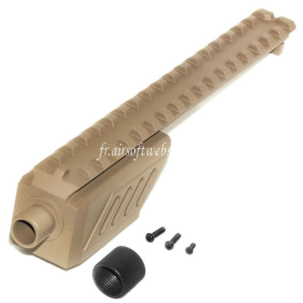 CYMA 187mm Canon Accessoire Extension Rail Montage Convient pour CYMA CM127 G18C AEP AEG Pistolet Airsoft