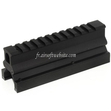CYMA 130mm High Low 20mm Rail Scope Mount Set Suitable for CYMA Tokyo Marui VFC MP5 Series GBB AEG Airsoft Rifle Black
