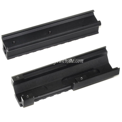 CYMA 130mm High Low 20mm Rail Scope Mount Set Suitable for CYMA Tokyo Marui VFC MP5 Series GBB AEG Airsoft Rifle Black