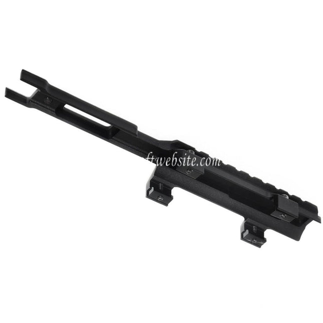 Airsoft Website 215mm Extended Top Rail Viseur Montage Convient pour CYMA Tokyo Marui MP5K Série AEG Fusil Noir