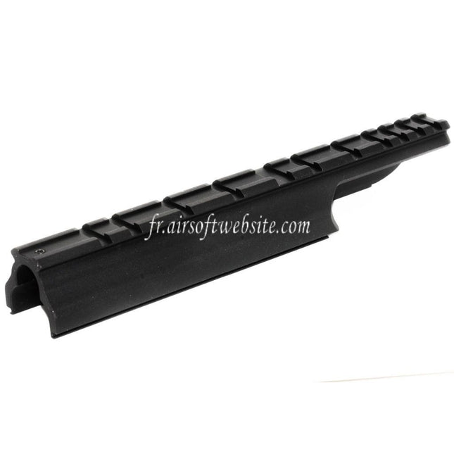 King Arms 218mm FAL Lunette Montage Base Rail Boîtier Couvre Convient pour King Arms FAL Série AEG Fusil Airsoft Noir