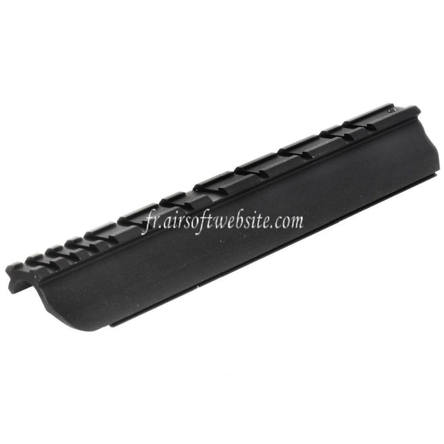 King Arms 218mm FAL Lunette Montage Base Rail Boîtier Couvre Convient pour King Arms FAL Série AEG Fusil Airsoft Noir