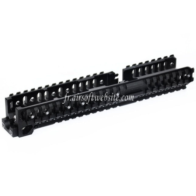 5KU CNC 254mm B30 Style Long Bas Rail de Garde-Main Convient pour CYMA AKM AK74 AK102 AK104 AK105 AK Série AEG Fusil Airsoft Noir