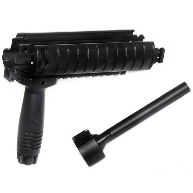 CYMA MP5 DX Interface Rail de Garde-Main avec QD Convient pourePoignée and Canon Extérieur Convient pour CYMA G&G Umarex Tokyo Marui MP5 Série AEG Fusil Airsoft Noir