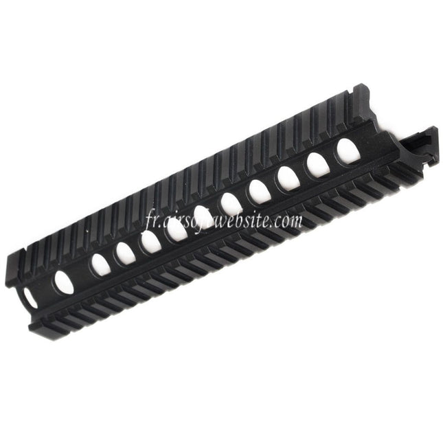 CYMA 242mm Aluminium Bas Rail de Garde-Main Convient pour CYMA G&P Tokyo Marui AK74 Série AEG Fusil Airsoft Noir