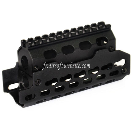 CYMA Aluminium KeyMod Rail de Garde-Main Convient pour AK74U Série AEG GBB Fusil Airsoft Noir