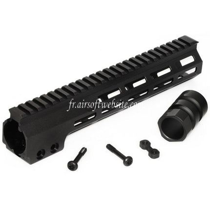 CYMA 267mm 10.5 Pouces MK16 M-LOK Rail de Garde-Main Convient pour M4 M16 Série AEG Fusil Airsoft Noir