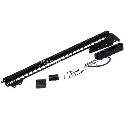 CYMA 537mm Aluminium KeyMod Top Rail System mit 6-Shell Auffangsack Passend für CYMA Tokyo Marui M870 Serie Shotgun Airsoft Schwarz