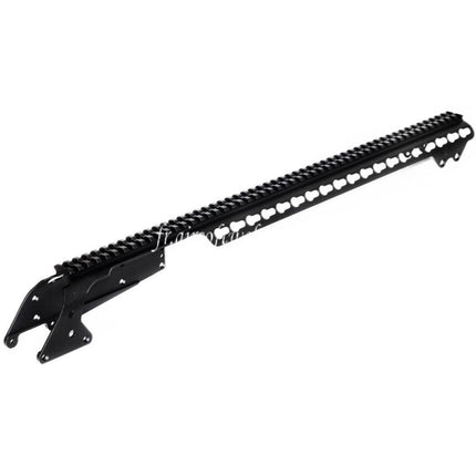 CYMA 537mm Aluminium KeyMod Top Rail System mit 6-Shell Auffangsack Passend für CYMA Tokyo Marui M870 Serie Shotgun Airsoft Schwarz