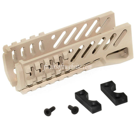 5KU CNC 119mm B-11 Classic Bas Rail de Garde-Main Convient pour D-Boys LCT GHK Tokyo Marui AKS-74U Série AEG GBB Fusil Airsoft