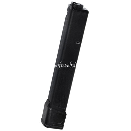 PTS 140 Kugeln EPM-AR9 Mid-Cap Enhanced Polymer Magazin passend für Classic Army PX9 G&G ARP9 Serie AEG Airsoft Gewehr Schwarz