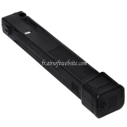 PTS 140 Kugeln EPM-AR9 Mid-Cap Enhanced Polymer Magazin passend für Classic Army PX9 G&G ARP9 Serie AEG Airsoft Gewehr Schwarz