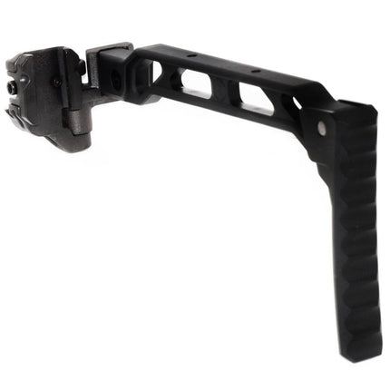 5KU 198mm AB-8R Style avec Pliable Mech Butt Plaque Crosse Convient pour 1913 Picatinny Rail System Fusil Airsoft Noir