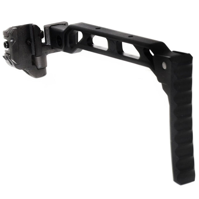 5KU 198mm AB-8R Style avec Pliable Mech Butt Plaque Crosse Convient pour 1913 Picatinny Rail System Fusil Airsoft Noir