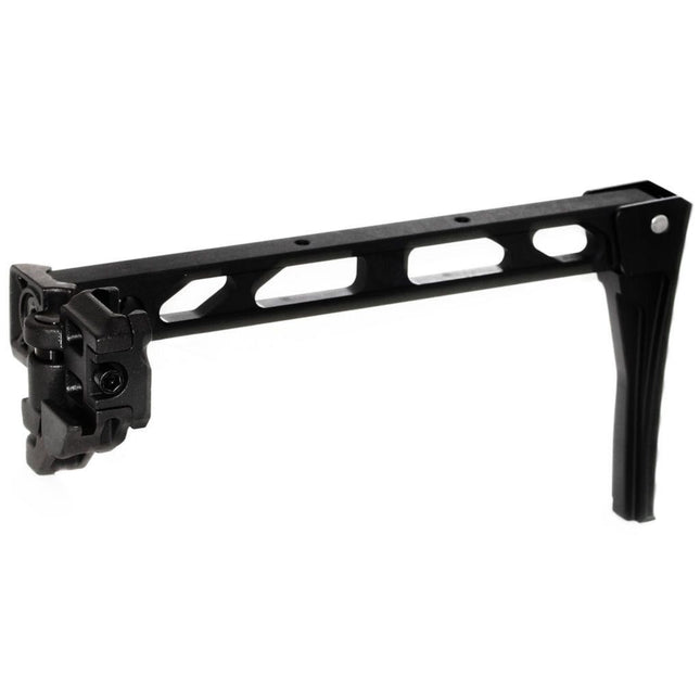 5KU 198mm AB-8 Style avec Pliable Mech Butt Plaque Crosse Convient pour 1913 Picatinny Rail System Fusil Airsoft Noir