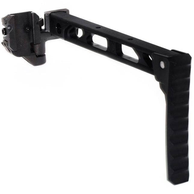 5KU 198mm AB-8 Style avec Pliable Mech Butt Plaque Crosse Convient pour 1913 Picatinny Rail System Fusil Airsoft Noir