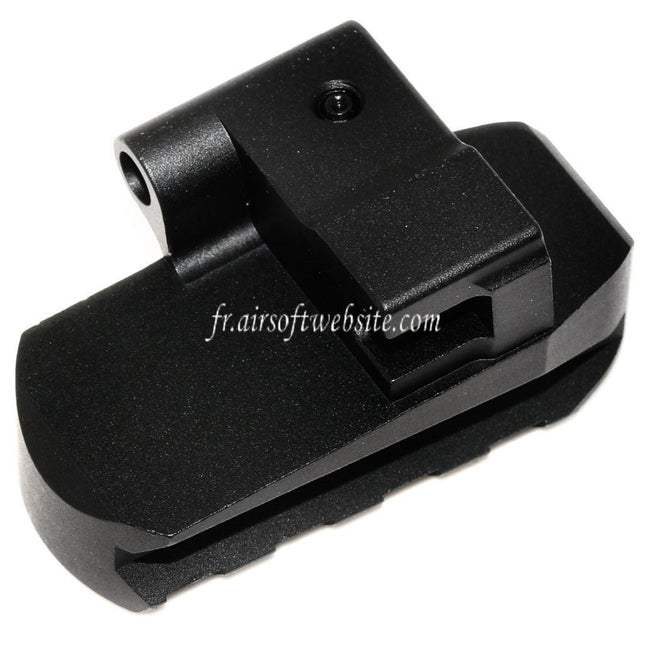 5KU M1913 Picatinny Rail Crosse Base Adaptateur avec QD Sangle Hole Convient pour CYMA D-Boys LCT GHK AK Série Fusil Airsoft Noir