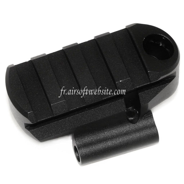 5KU M1913 Picatinny Rail Crosse Base Adaptateur avec QD Sangle Hole Convient pour E&L AK Série Fusil Airsoft Noir