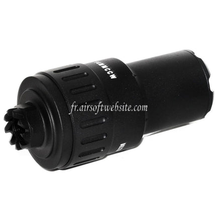 5KU 115mm MPI KP-9 Frein de Bouche Convient pour -14mm CCW sens antihoraire Canon Fusil Airsoft Noir