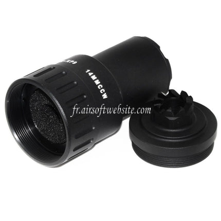 5KU 115mm MPI KP-9 Frein de Bouche Convient pour -14mm CCW sens antihoraire Canon Fusil Airsoft Noir