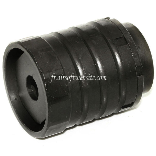5KU 50mm 360 X37 Frein de Bouche Cache-Flamme avec Blast Shield Convient pour +24mm CW sens horaire Fileté Canon Fusil Airsoft Noir