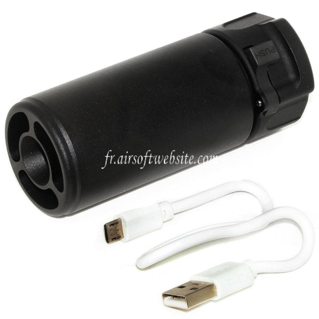 5KU 92mm Mini Silencieux avec Spitfire Traceur Convient pour -14mm CCW sens antihoraire Canon Fusil Airsoft