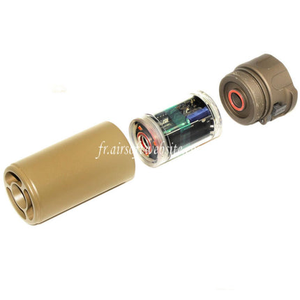 5KU 92mm Mini Silencieux avec Spitfire Traceur Convient pour -14mm CCW sens antihoraire Canon Fusil Airsoft