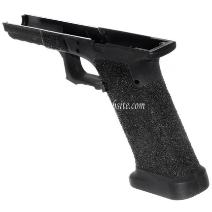 APS EMG Polymer Stippled Pistolengriff Rahmen passt für ACP601 ACP606 Black Hornet Tokyo Marui G17 G18C G34 G35 Serie GBB Airsoft Pistole Schwarz
