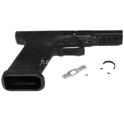 APS EMG Polymer Stippled Pistolengriff Rahmen passt für ACP601 ACP606 Black Hornet Tokyo Marui G17 G18C G34 G35 Serie GBB Airsoft Pistole Schwarz