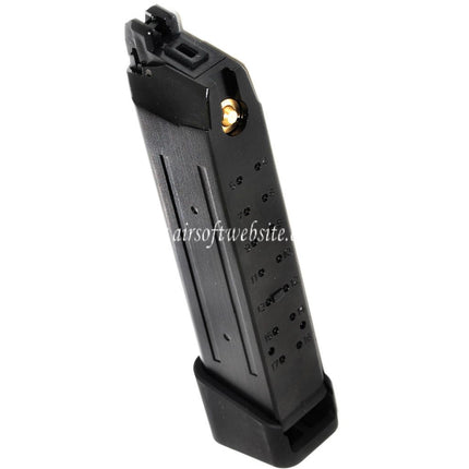 APS EMG TTI 23 Kugeln Co2 Magazin Passend für G17 G18C G34 G35 G-Serie GBB Airsoft Pistole Schwarz