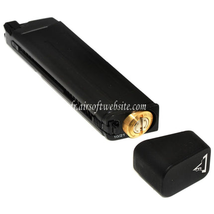 APS EMG TTI 23 Kugeln Co2 Magazin Passend für G17 G18C G34 G35 G-Serie GBB Airsoft Pistole Schwarz