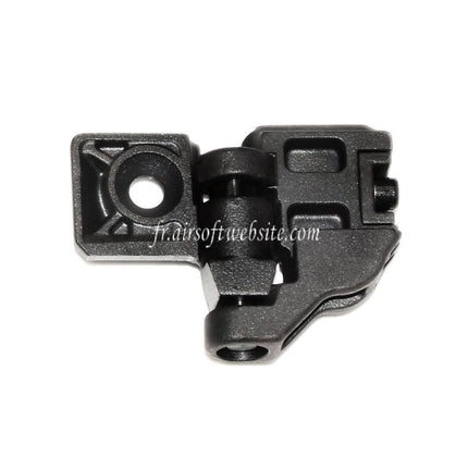 5KU Visor Pliable Crosse Convient pour MCX / MPX M1913 Picatinny Rail System Fusil Airsoft Noir