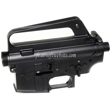 E&C M16VN Upper und Lower Receiver Metallgehäuse Passend für E&C Tokyo Marui M4 M16 Serie AEG Airsoft Gewehr Schwarz
