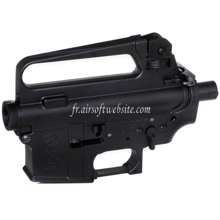 E&C M16A2 Haut Bas Métal Boîtier Convient pour E&C Tokyo Marui M4 M16 Série AEG Fusil Airsoft Noir