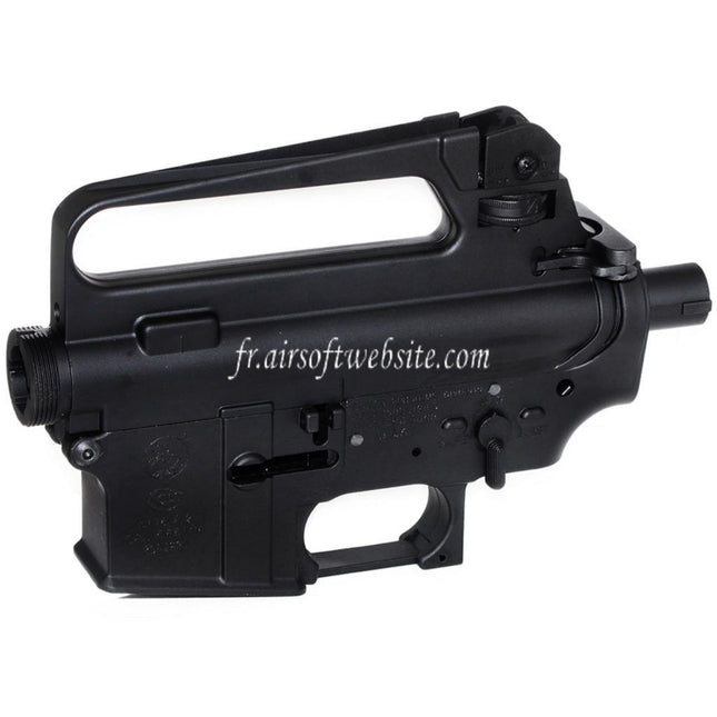 E&C M16A2 Haut Bas Métal Boîtier Convient pour E&C Tokyo Marui M4 M16 Série AEG Fusil Airsoft Noir