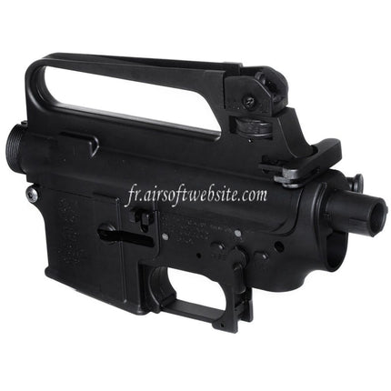 E&C M16A2 Haut Bas Métal Boîtier Convient pour E&C Tokyo Marui M4 M16 Série AEG Fusil Airsoft Noir