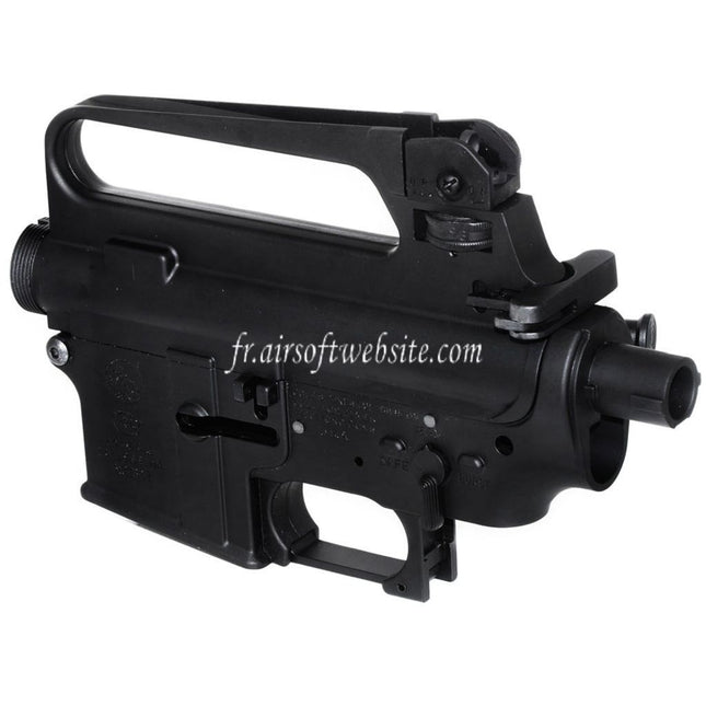 E&C M16A2 Haut Bas Métal Boîtier Convient pour E&C Tokyo Marui M4 M16 Série AEG Fusil Airsoft Noir