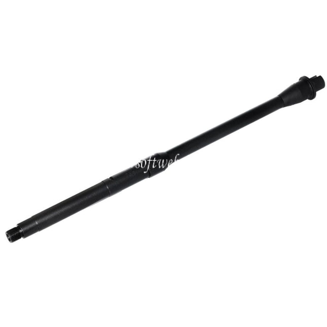 5KU 16/16.25 Pouces Aluminium Mid-Length Canon Extérieur -14mm CCW sens antihoraire Convient pour Tokyo Marui M4 MWS GBB Fusil Airsoft Noir