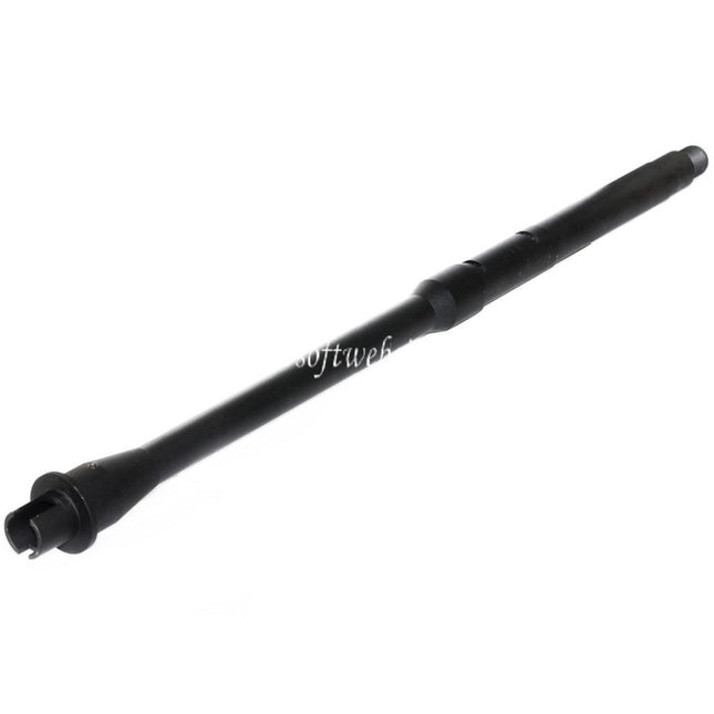 5KU 16/16.25 Pouces Aluminium Mid-Length Canon Extérieur -14mm CCW sens antihoraire Convient pour Tokyo Marui M4 MWS GBB Fusil Airsoft Noir