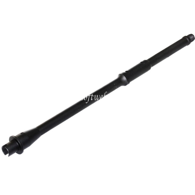 5KU Léger 16/16.25 Pouces Aluminium Mid-Length Canon Extérieur -14mm CCW sens antihoraire Convient pour Tokyo Marui M4 MWS GBB Fusil Airsoft Noir