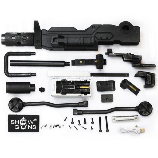 Show Guns Tactical SG RX-79 Gundam Ground Type MG100 Machine Gun Kit avec Fire Pig Light Tracer Convient pour Action Army AAP-01 Série GBB Pistolet Airsoft