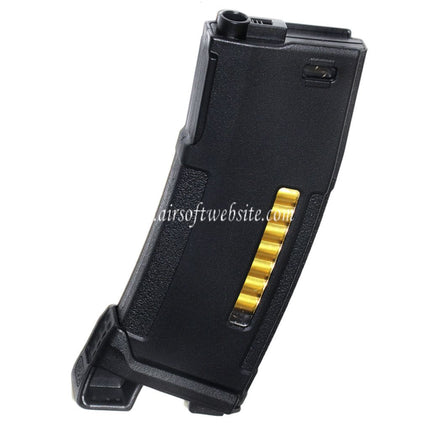 PTS 150 Rounds Mid-Cap Enhanced Polymer Magazine with MAGPOD Base Plate Suitable for M4 M16 Series AEG Airsoft Rifle Black